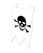 Die Flagge "Skull Piraci"