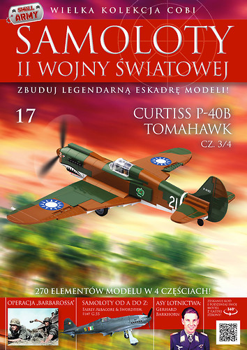 Curtiss P-40B Tomahawk cz.3/4 WW2 Aircraft Collect. No. 17