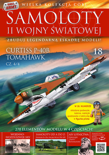 Curtiss P-40B Tomahawk cz.4/4 WW2 Aircraft Collect. No. 18