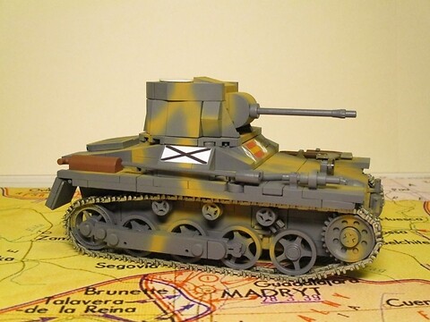 Deutscher Panzer I Ausf. Ein leichter Tank und das Modell "Breda"