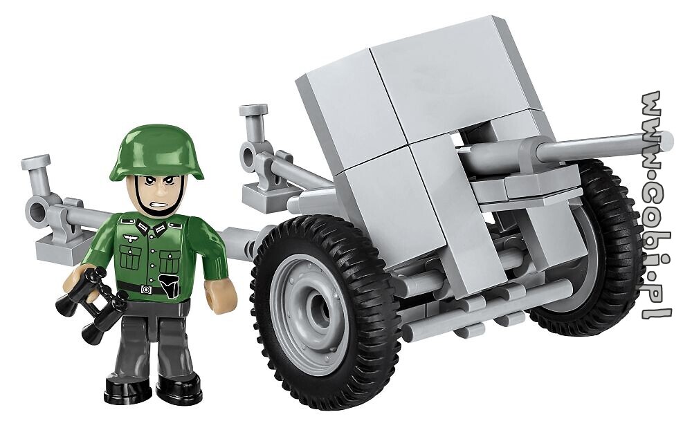 6 deutsche Mini Figuren f..Lego Cobi Army WW2 mit schweren Waffen Kanone PAK! 