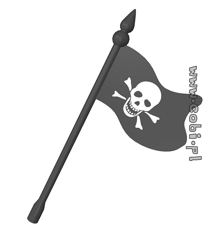 Die Flagge &quot;Skull Piraci&quot;