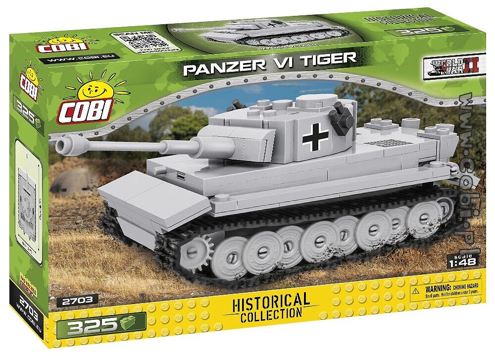 Deutscher Kampfpanzer PzKpfw VI Tiger Maßstab 1:48-326 Bausteine COBI 2703 OVP 