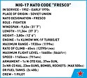 MiG-17 NATO Code &quot;Fresco&quot;