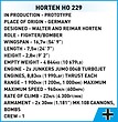 Horten Ho 229 - Limitierte Auflage