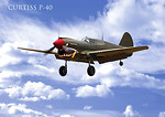 Curtiss P-40B Tomahawk cz.1/4 WW2 Aircraft Collect. No. 15