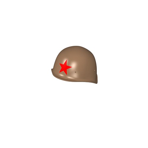 Soviet helmet wz. 40 with a brown star