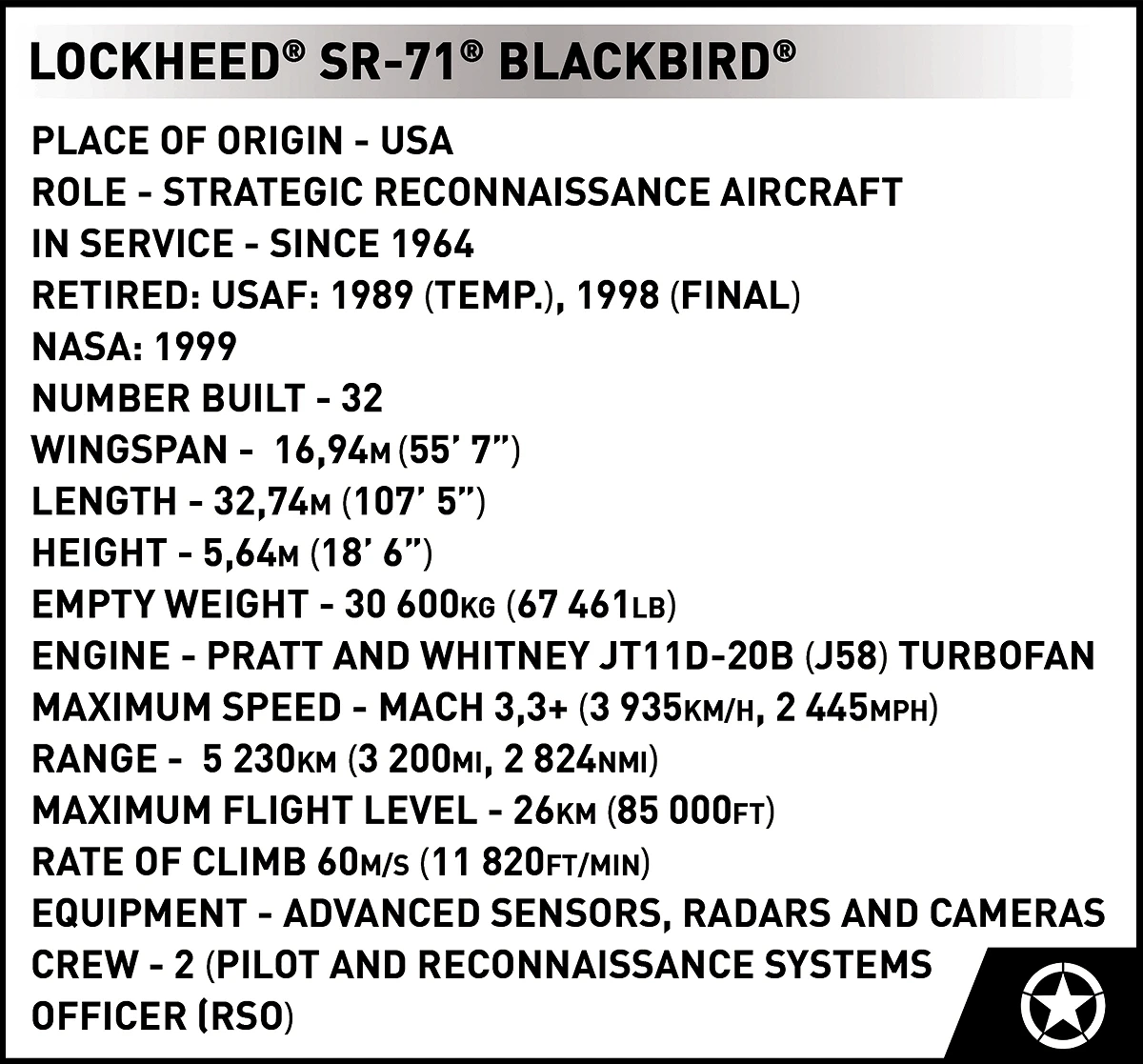 Lockheed SR-71 Blackbird - fot. 11